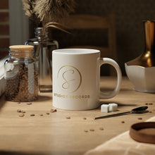 Load image into Gallery viewer, 20oz Jumbo Mug – Gold Studio3 Records Logo Coffee Cup